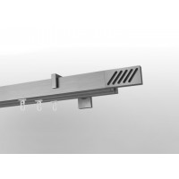 Карниз для штор SQUARE LINE (Сталь RIVA) Потрійний 2.0м