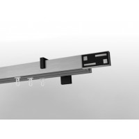 Карниз для штор SQUARE LINE (Сталь-Чорний G-TECH) Потрійний 3.0м